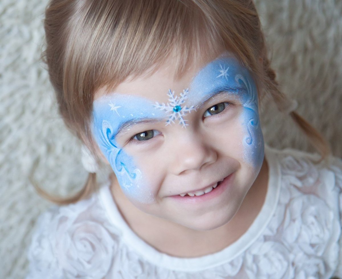 Детский новогодний макияж