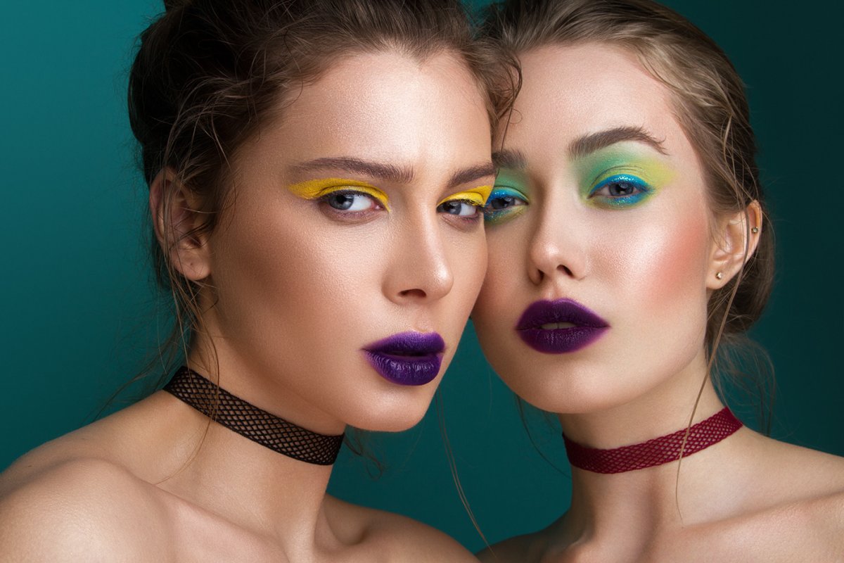 Макияж с ярким акцентом
