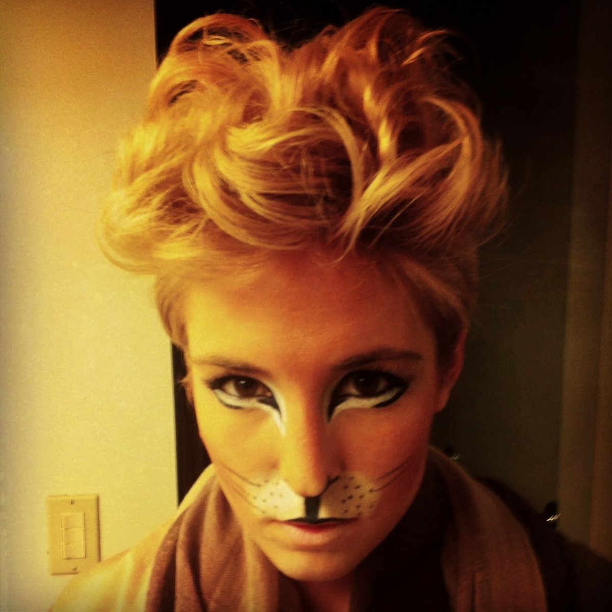 Макияж в виде лисы