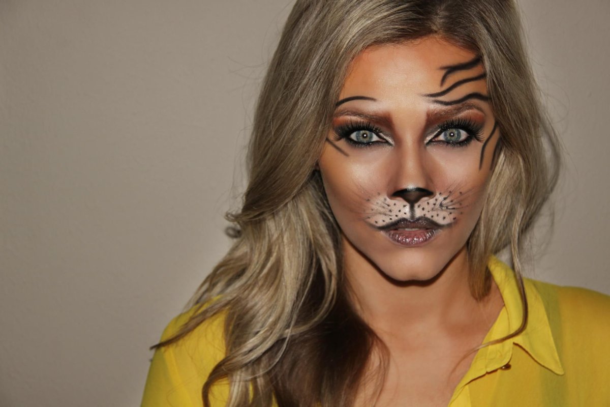 Макияж лисы на Хэллоуин