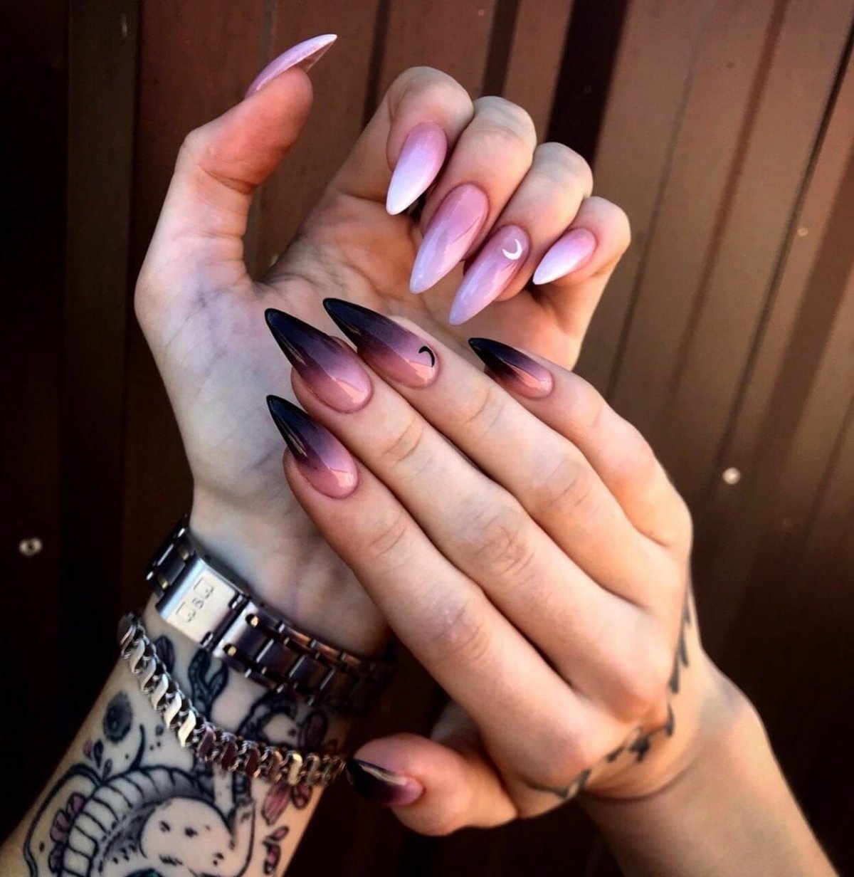 Маникюр омбре