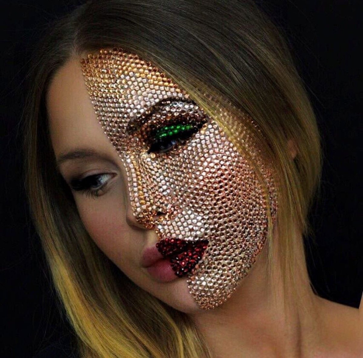 Макияж ящерицы