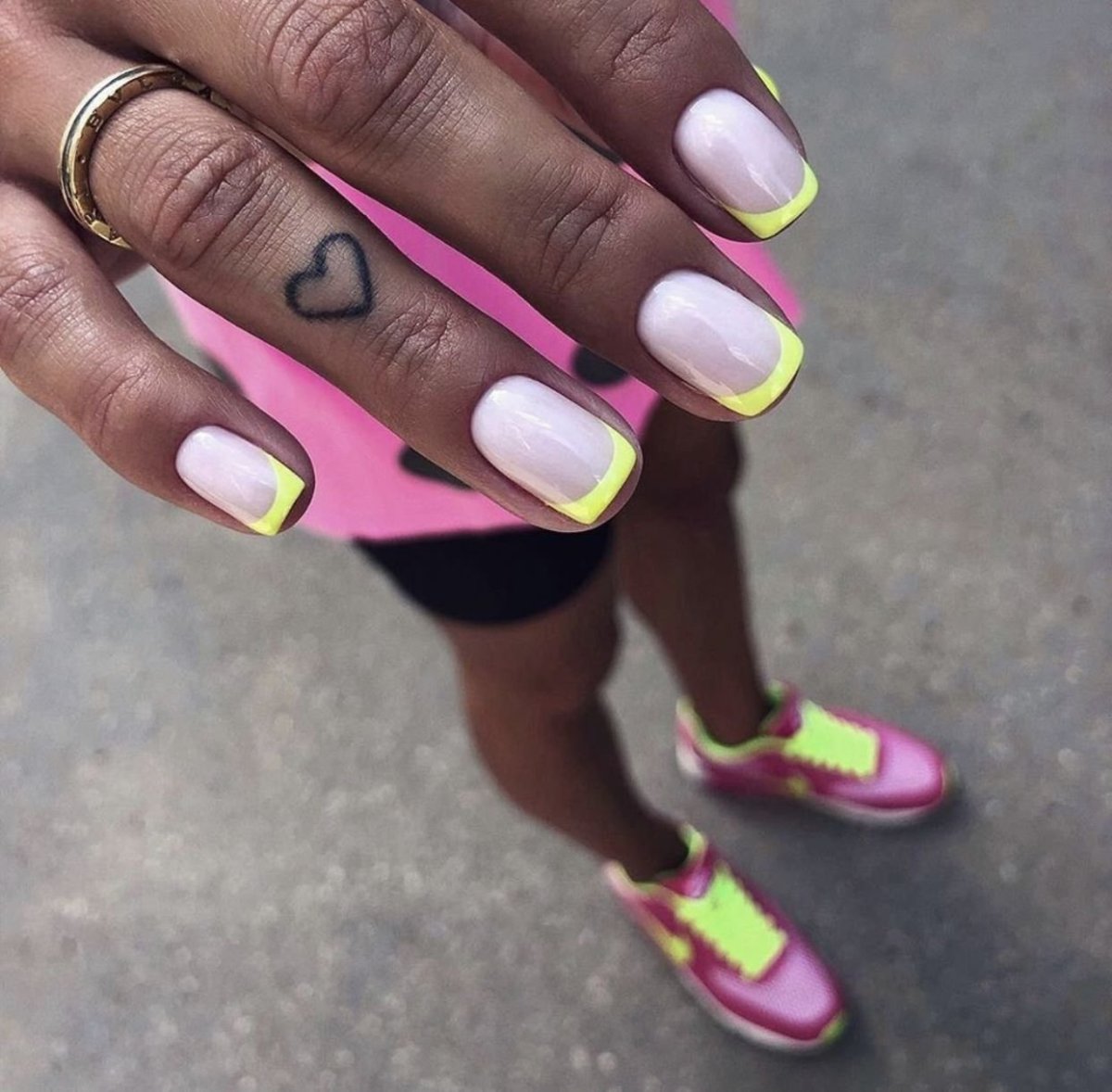 Разноцветные ногти