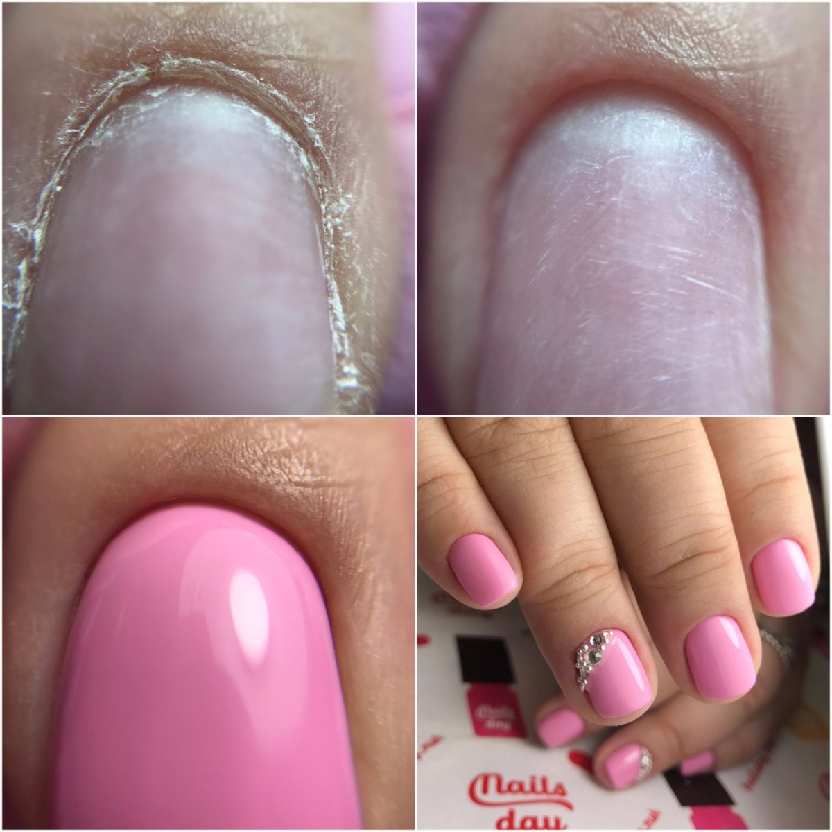 Маникюр растяжка блестками