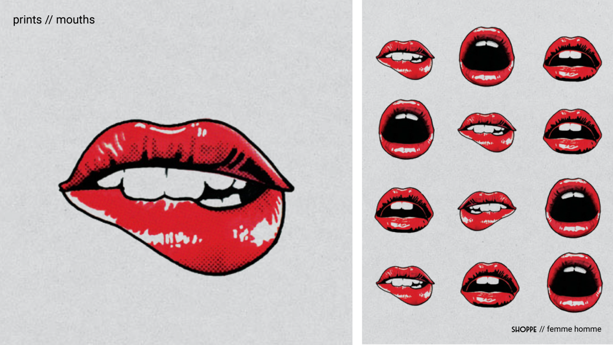 Рисунки на ногтях губы