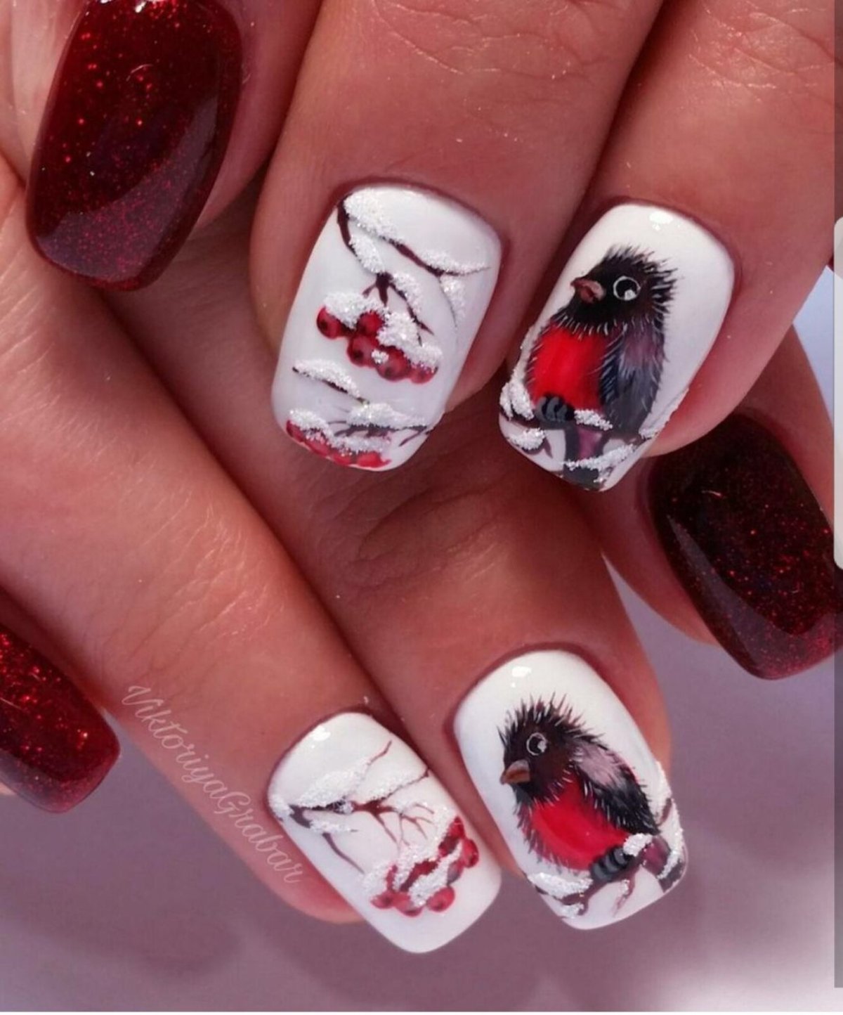 Зимние ногти