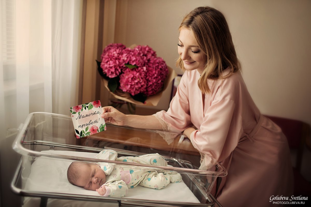 Фотосессия в роддоме идеи