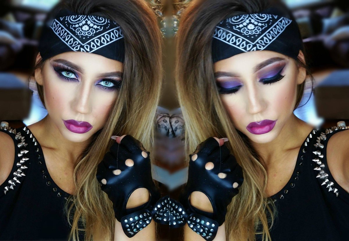 Макияж в рокерском стиле