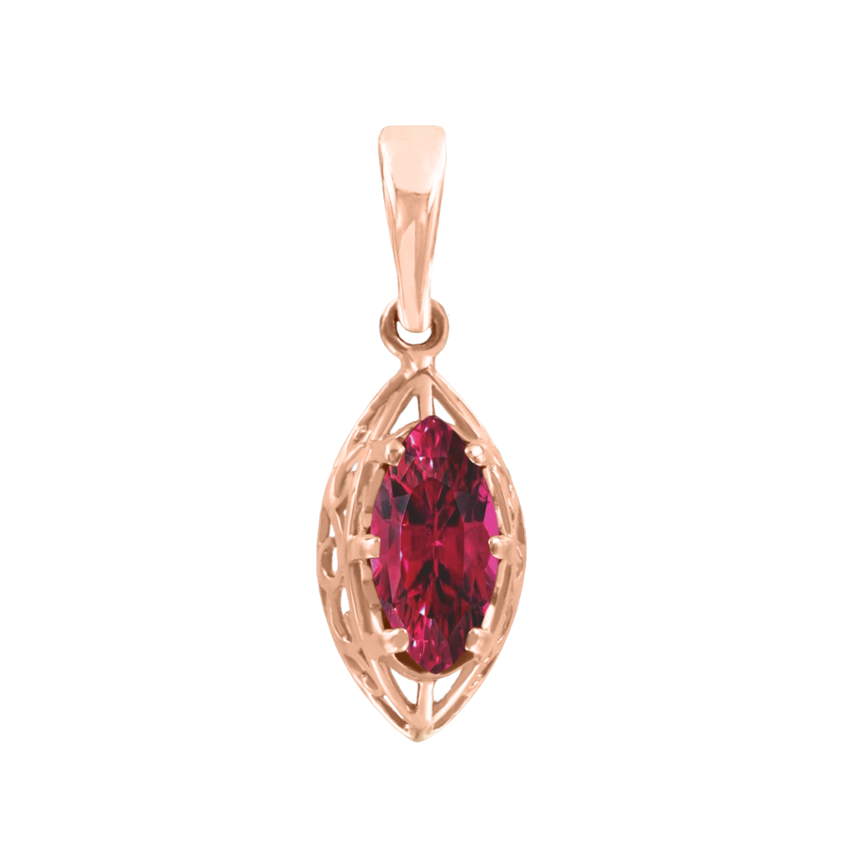 Подвеска с рубином