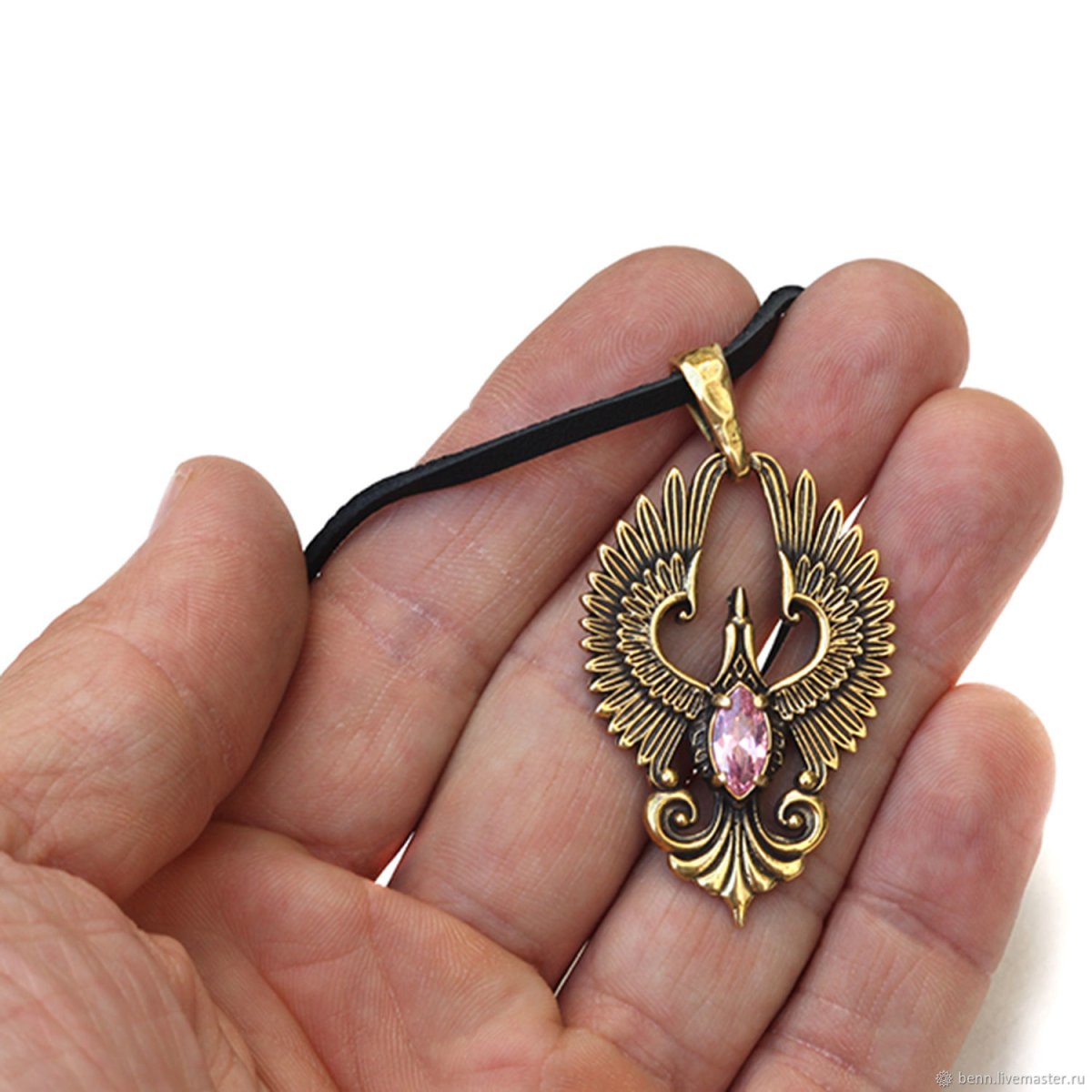 Кулон Феникс бронза