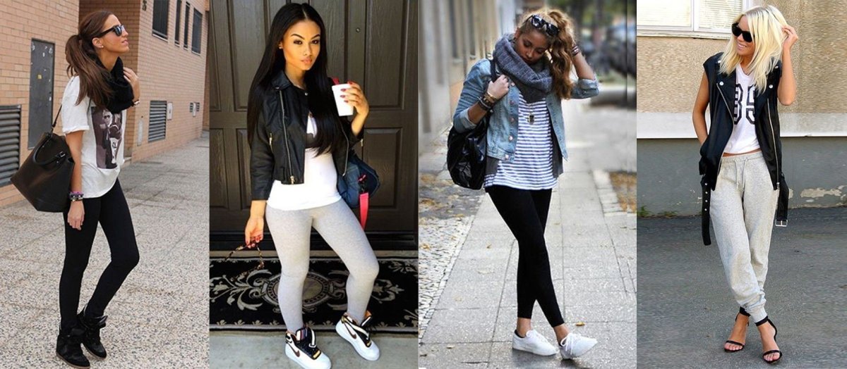 Лук с белыми джинсами