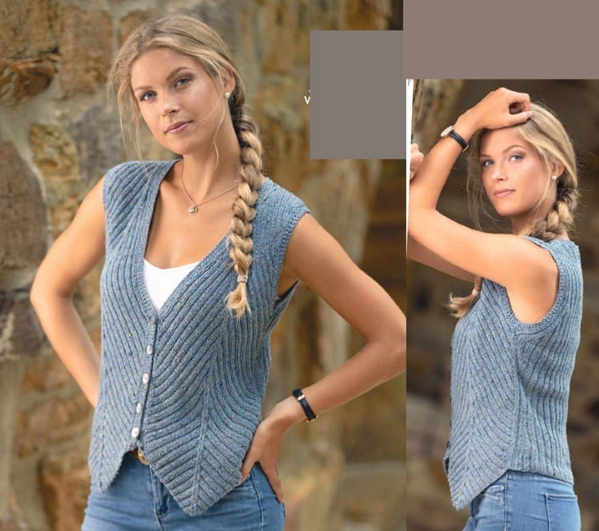 Жилетка красотка спицами