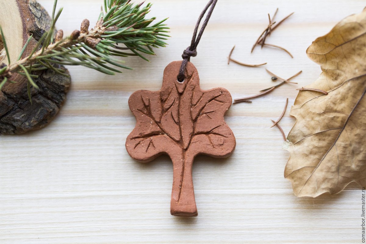 Подвески из глины