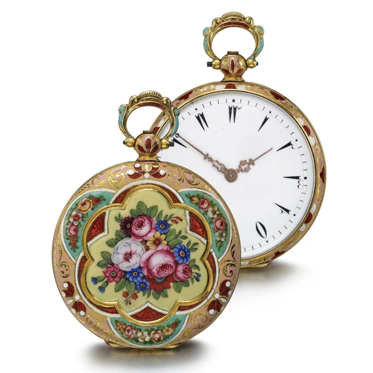 Кулон механические часы