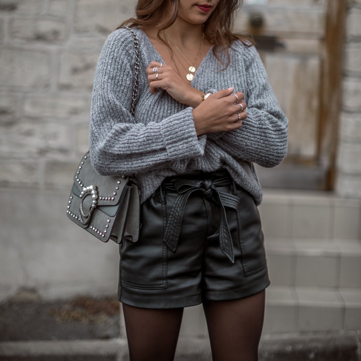 Кожаная юбка