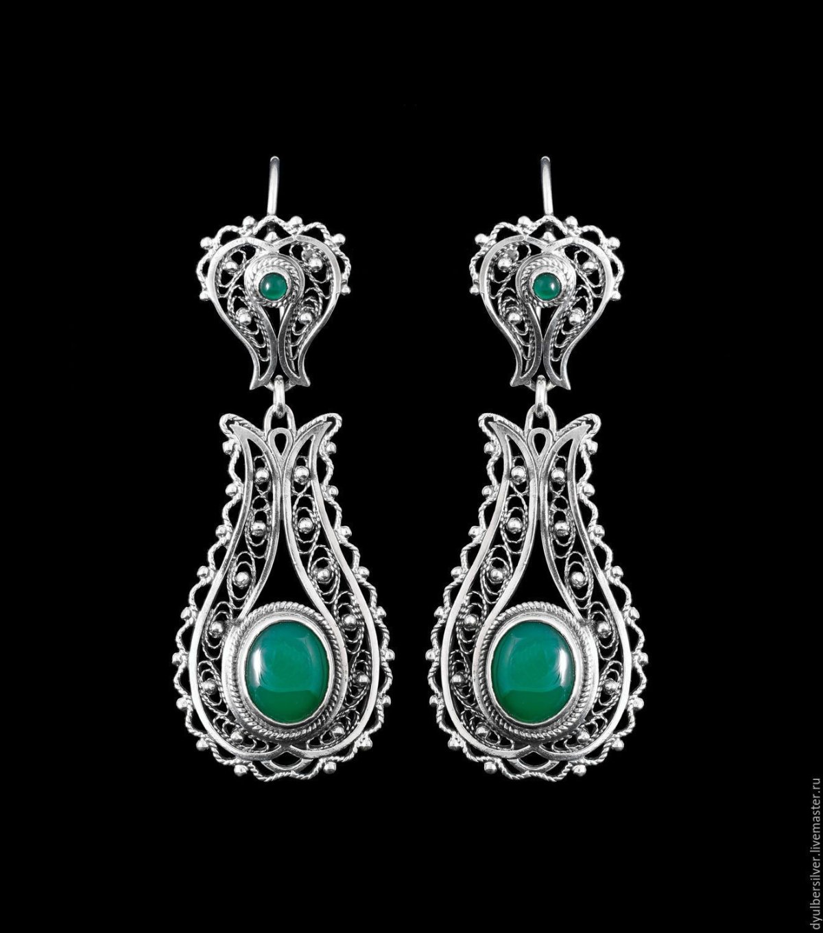 Дюльбер украшения из серебра