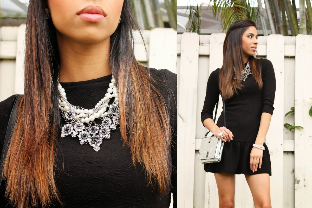 Бижутерия к черному платью