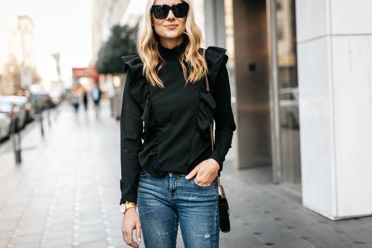 Образ с лонгсливом женский