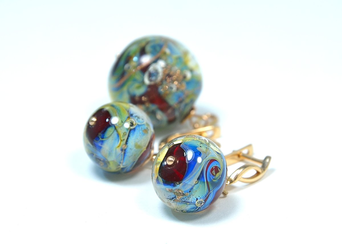 Венецианское стекло серьги
