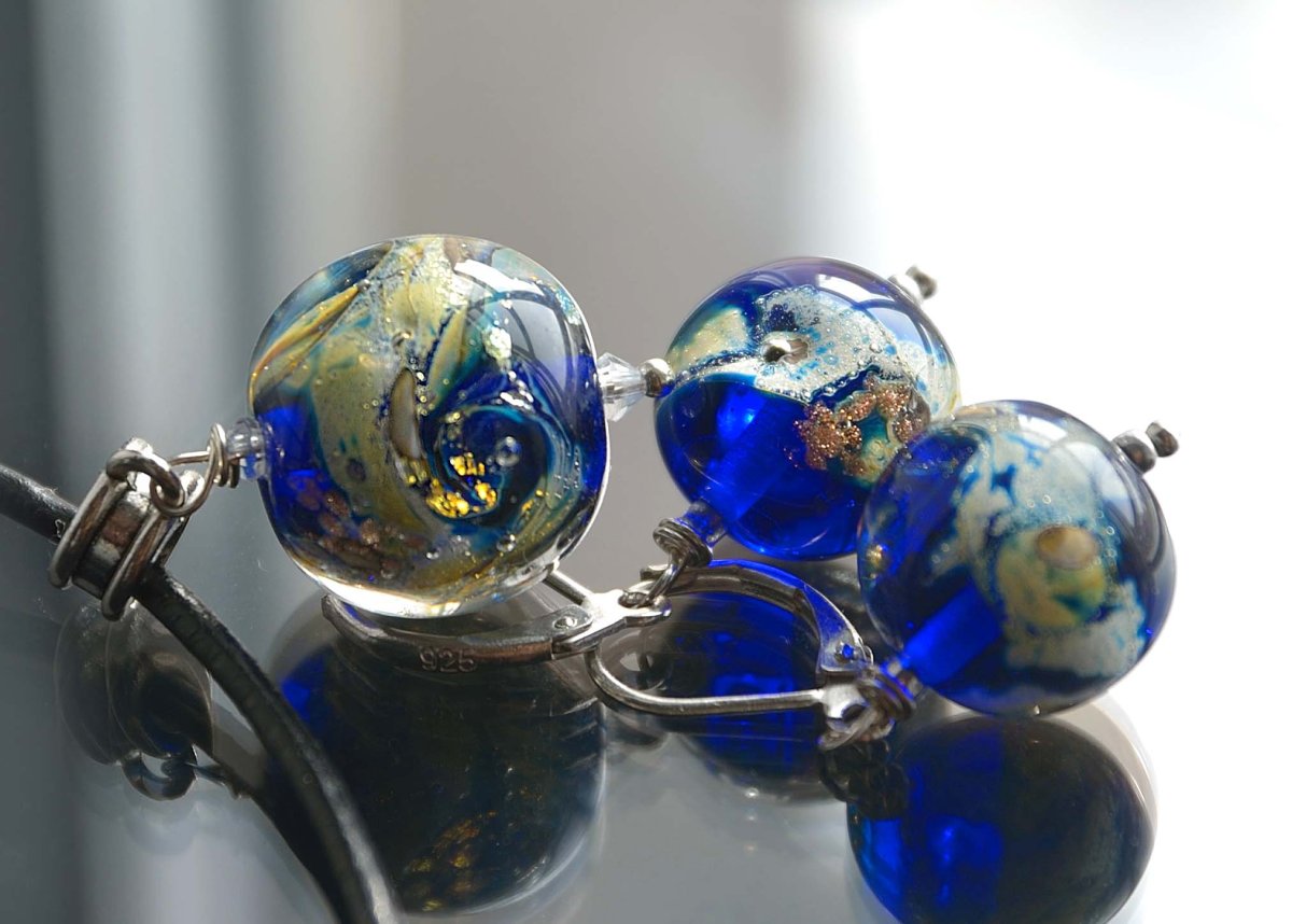 Бусина, лэмпворк стекло