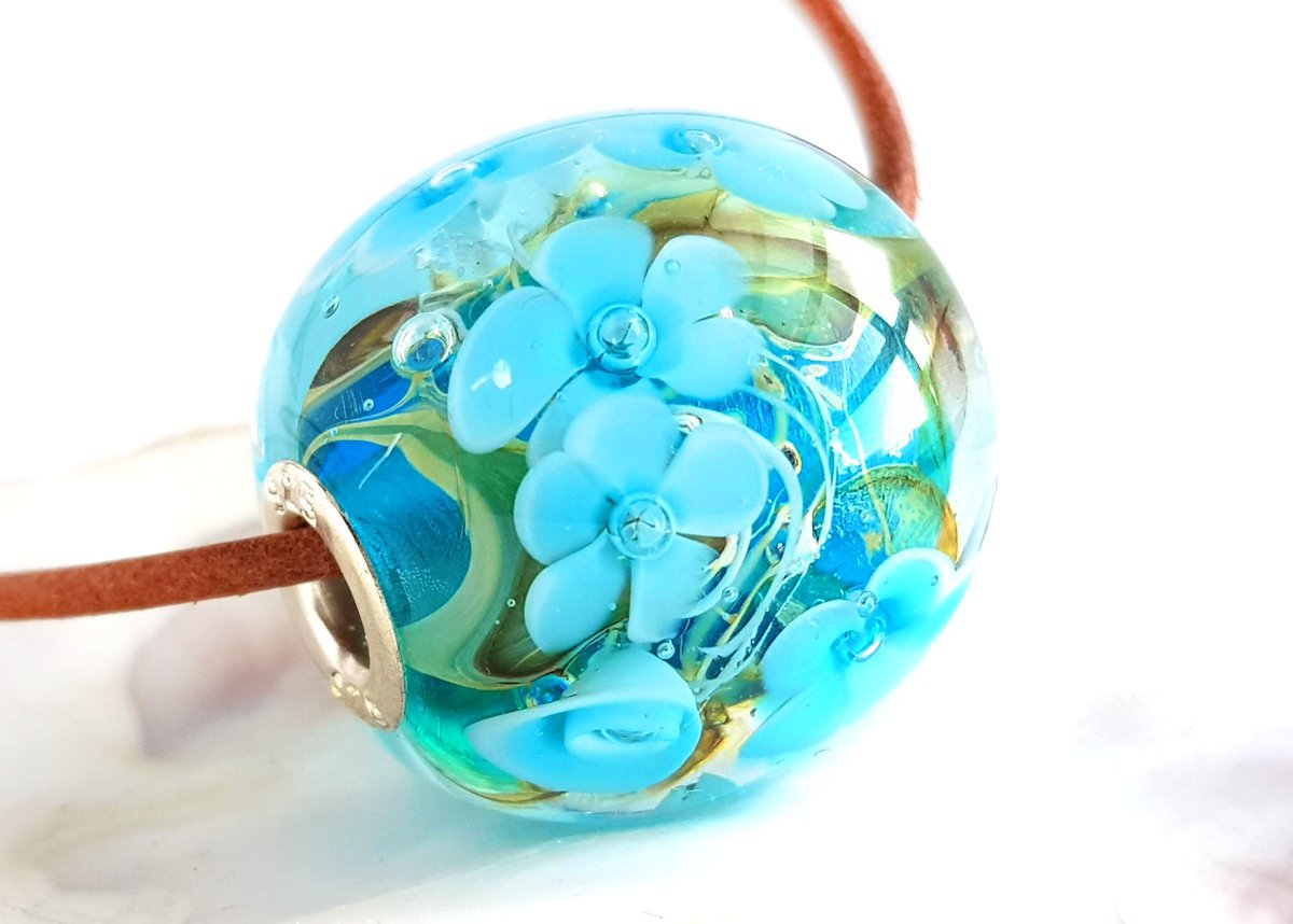 Серебряное кольцо с венецианским стеклом