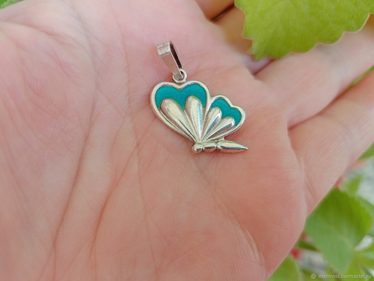 Янтарь Советский кулон 875 проба