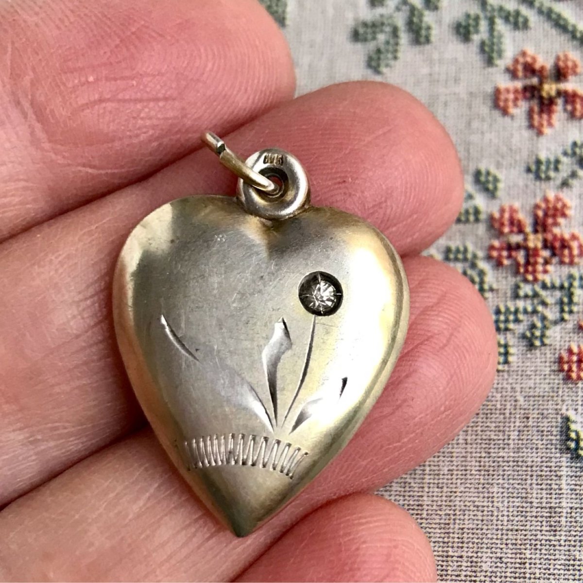 Подвески с рубином 583 пробы СССР золотые