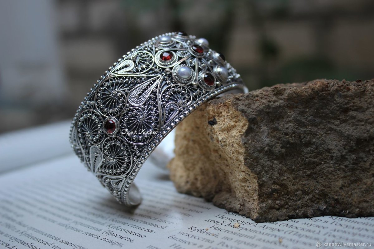 Серьги "гранат" армянский ювелир