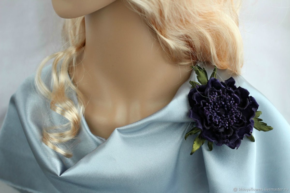 Анемон брошь