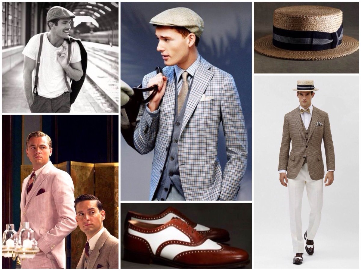 Стиль Чикаго мужская одежда Великий Гэтсби