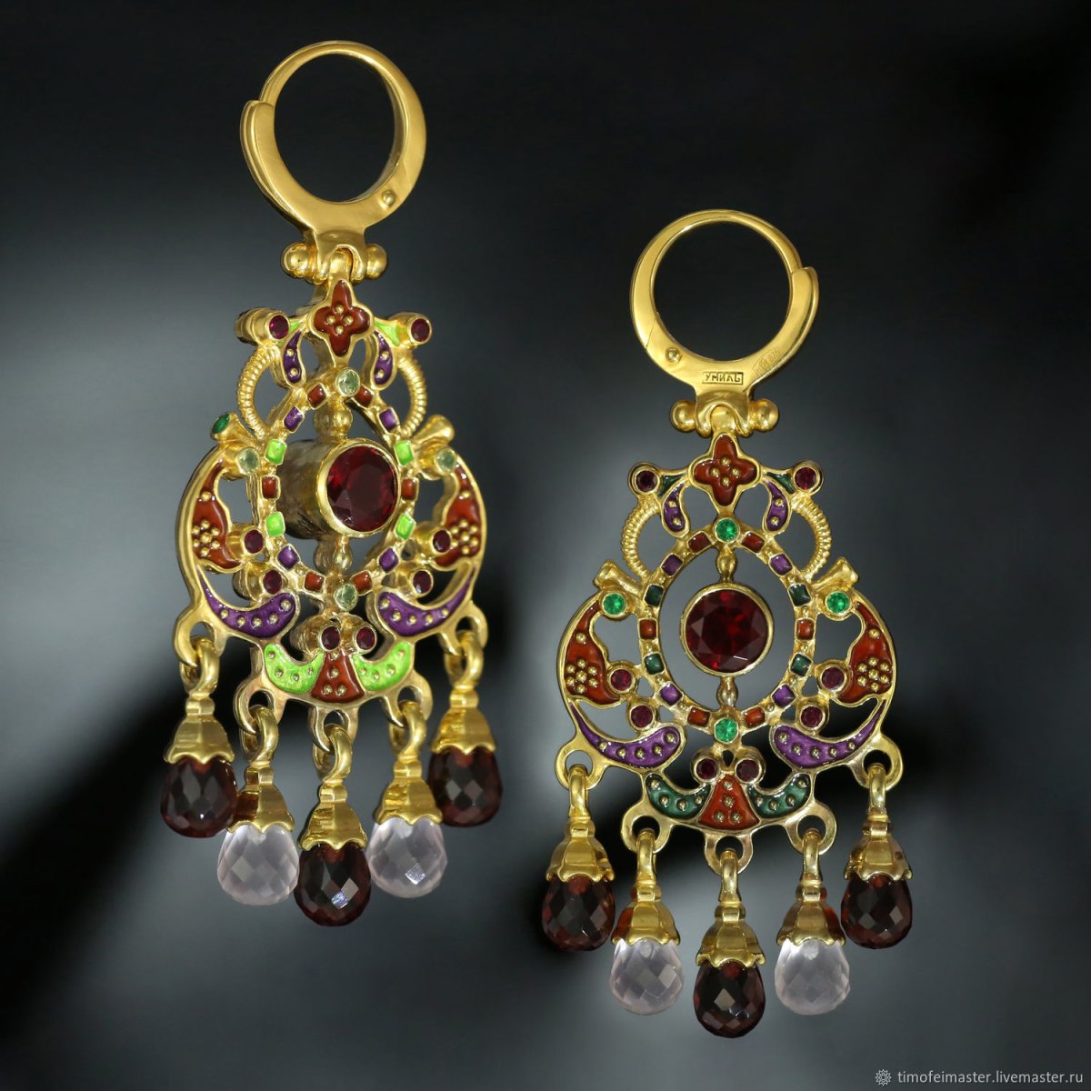 Серьги Византии лунницы