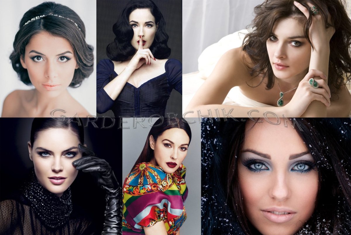 Макияж для типажа яркая зима