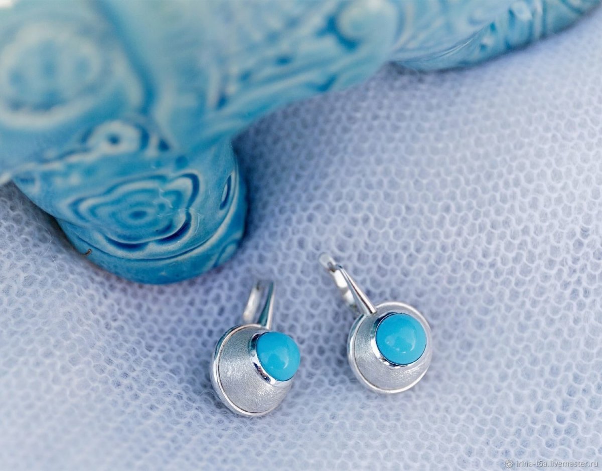 Серьги 94 02 6267 11 ООО бирюза