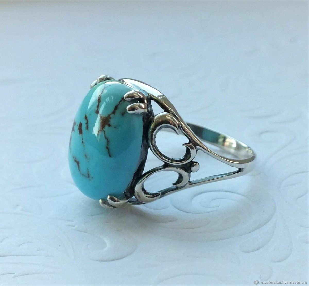 Аризонская бирюза браслет