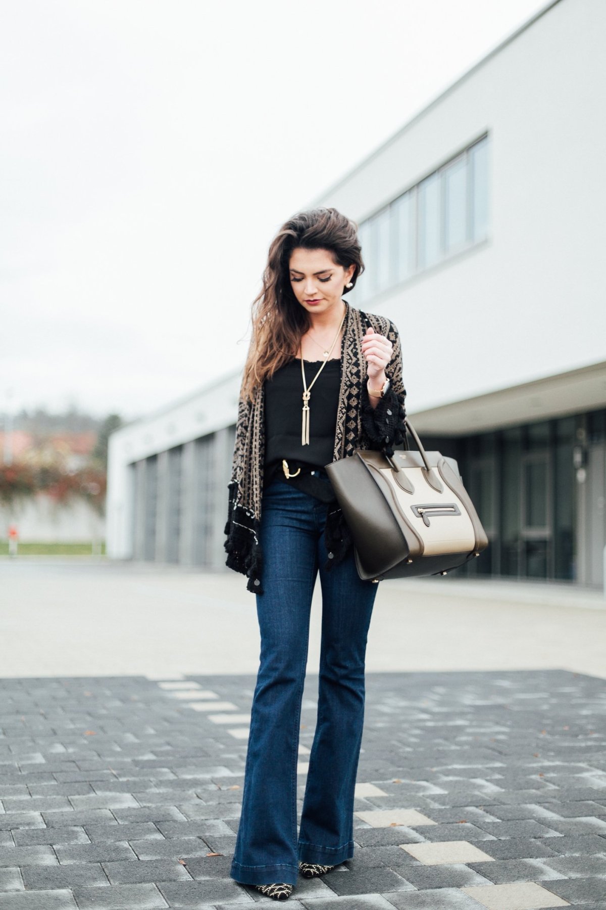 Селин джинсы клеш