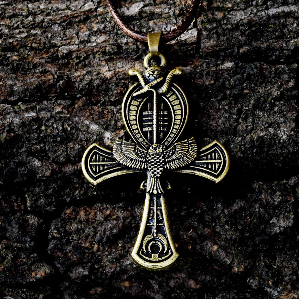 Ожерелье - золотой древний АНК крест