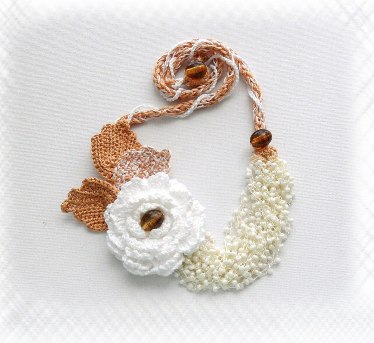 Зимние бижутерия украшения крючком