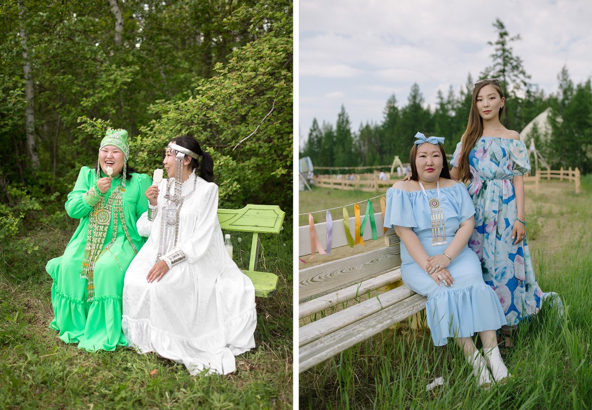 Платья в якутском стиле