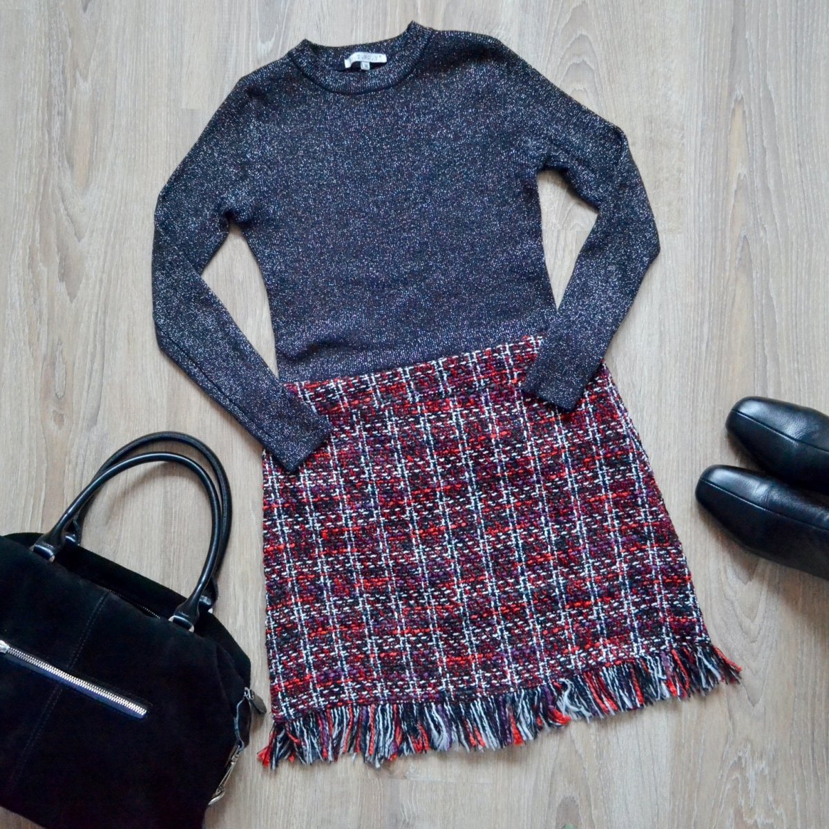 Юбка из твида