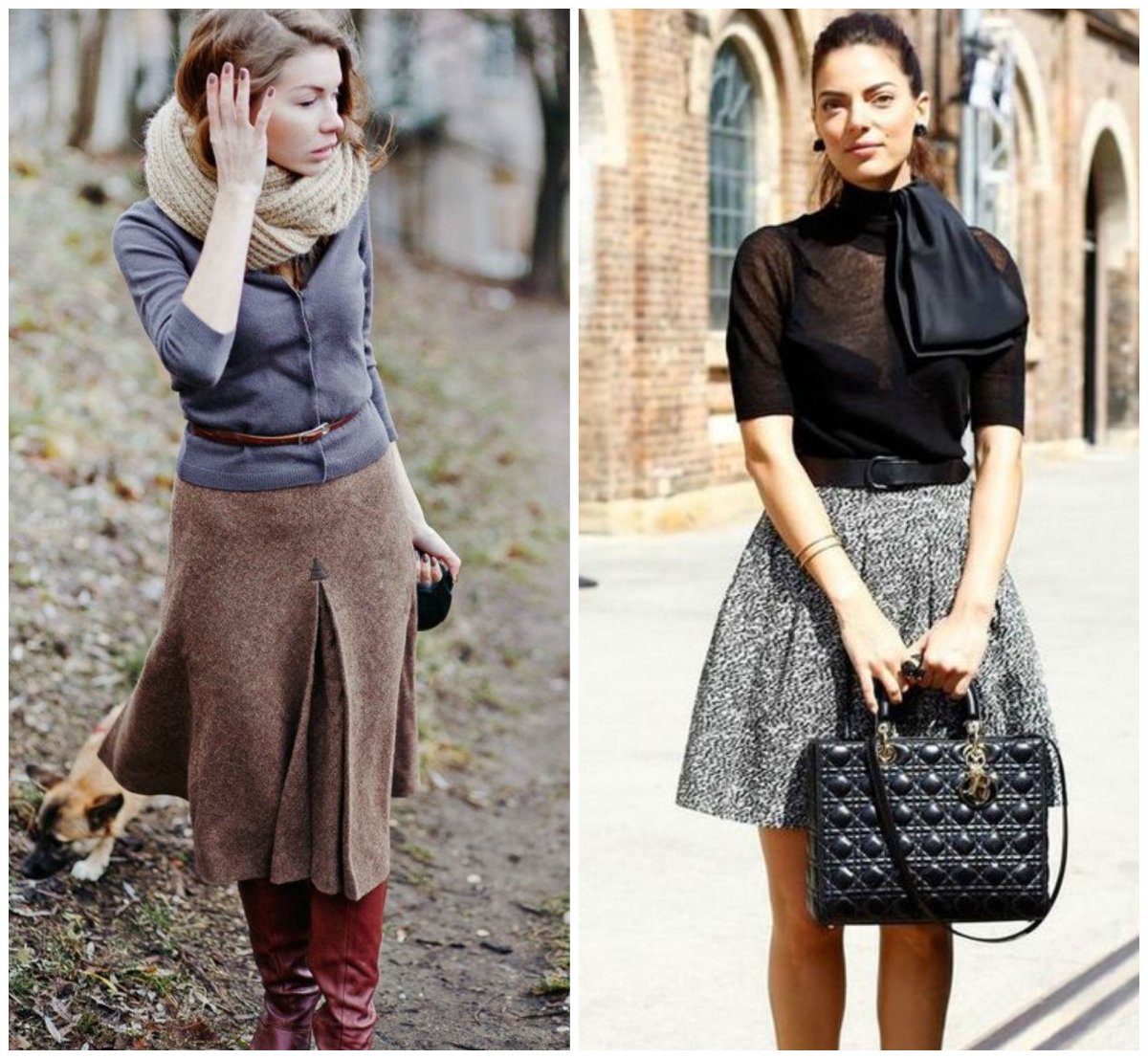 Сочетание твида с другими тканями