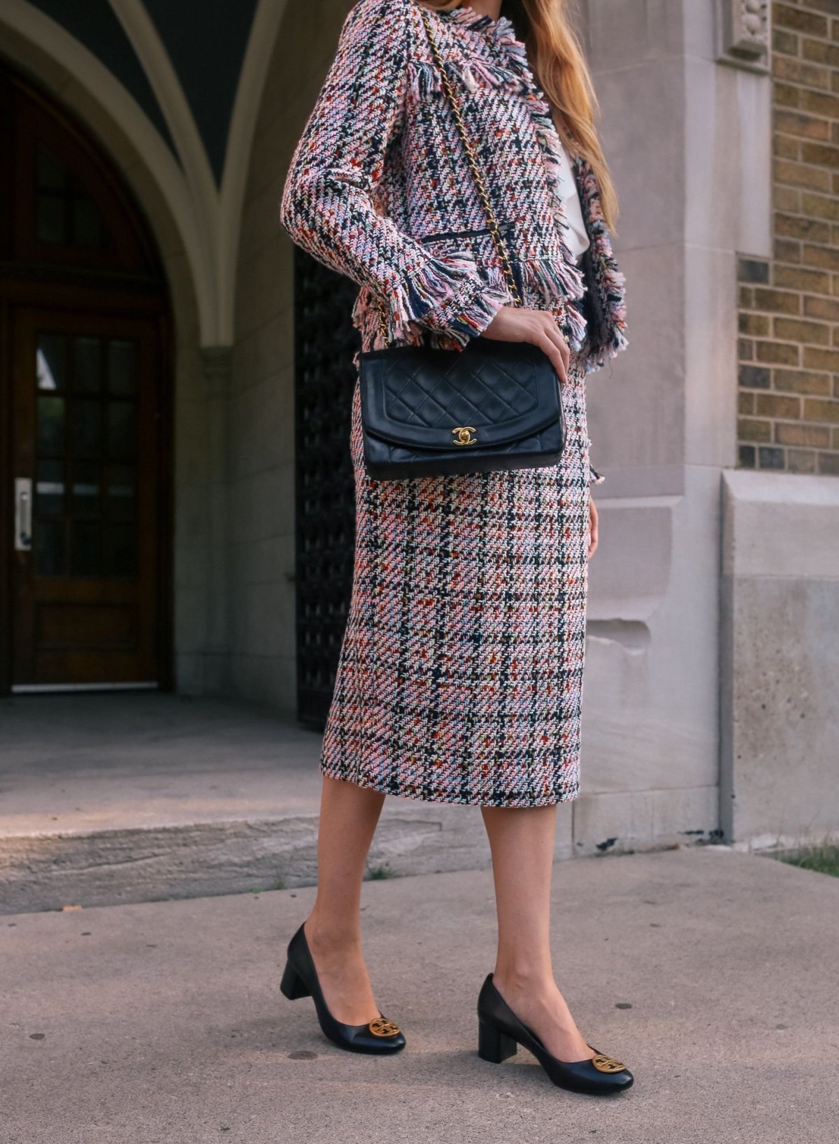 Юбка в стиле Шанель из твида