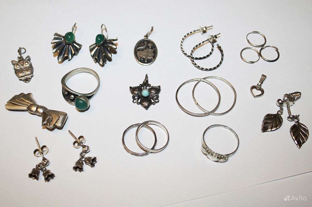 Советские серебряные украшения