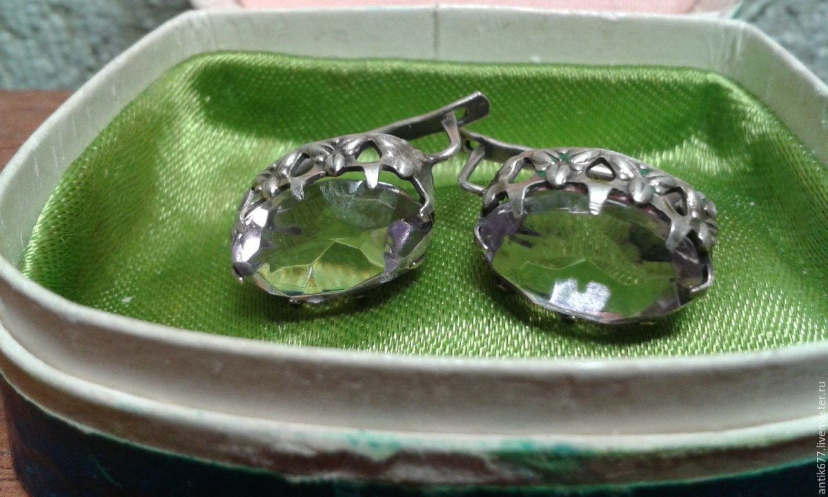 Советские золотые сережки