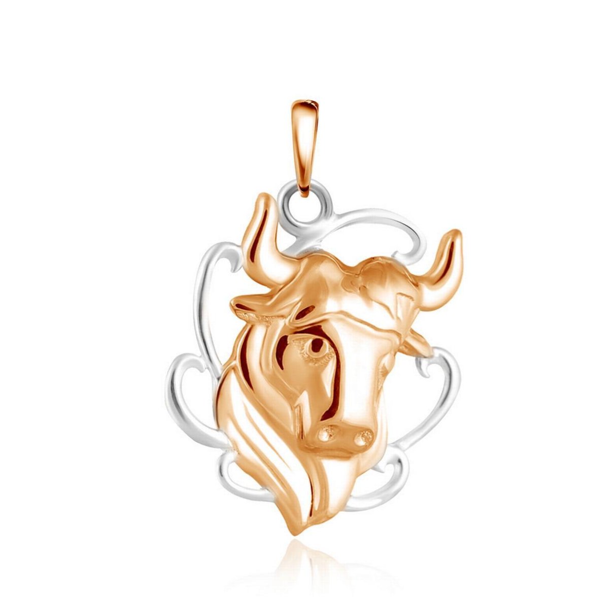 Кулон голова быка