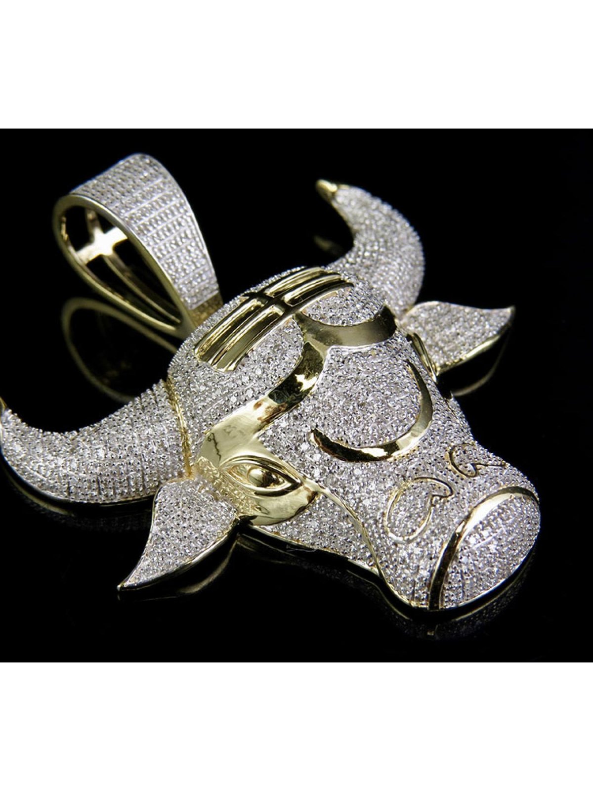 Подвеска бык золото