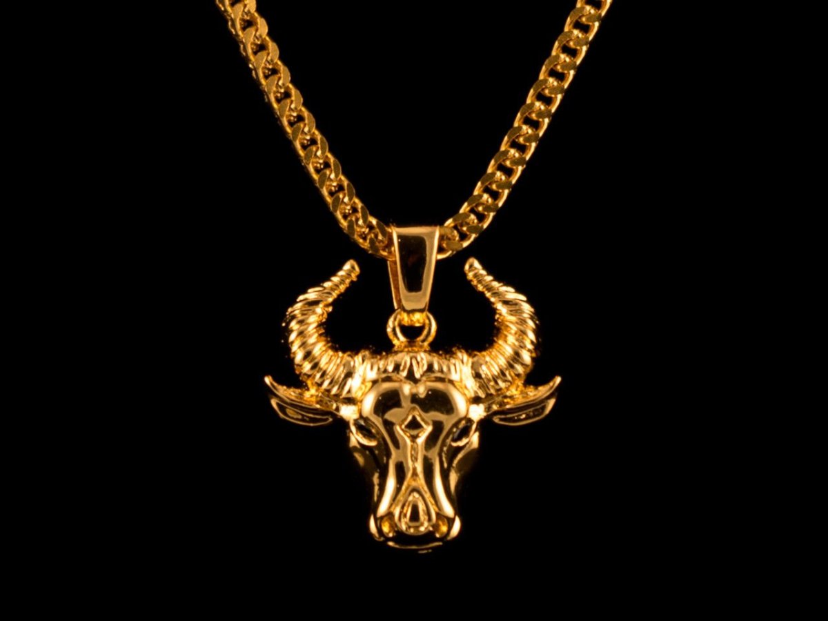 Подвеска знак зодиака Телец с фианитами артикул 034715