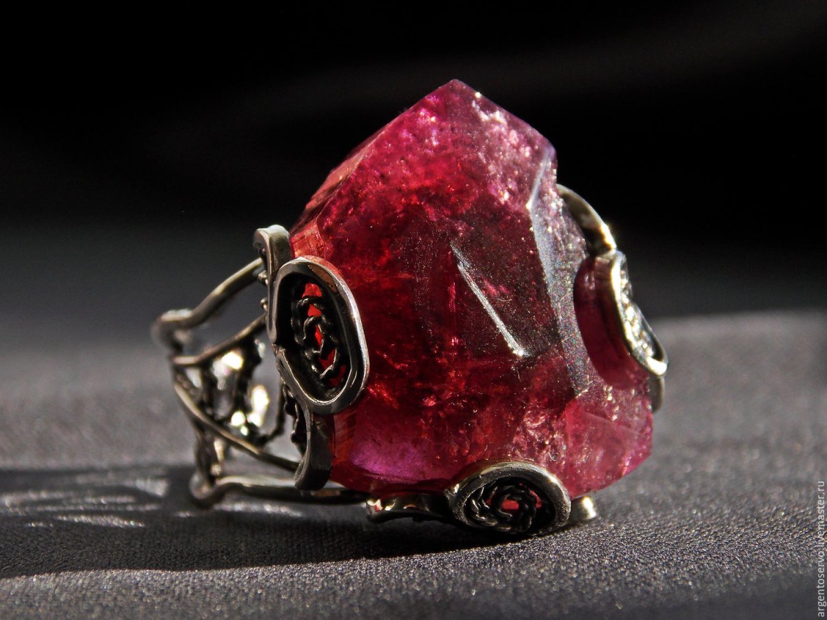 Кольцо с турмалином 122-Tur