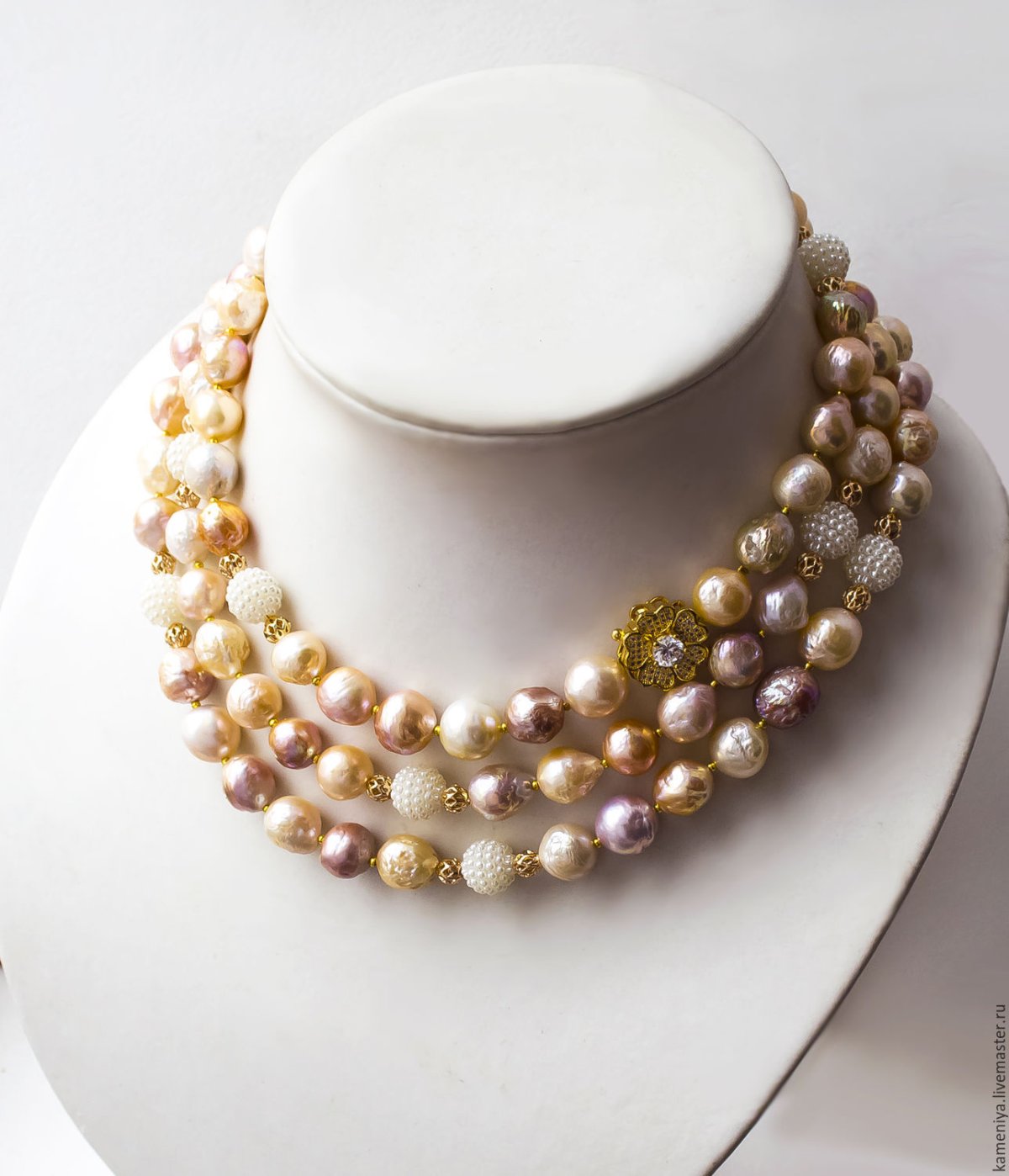 Колье жемчужное