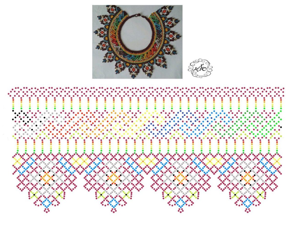 Селянка из бисера схема