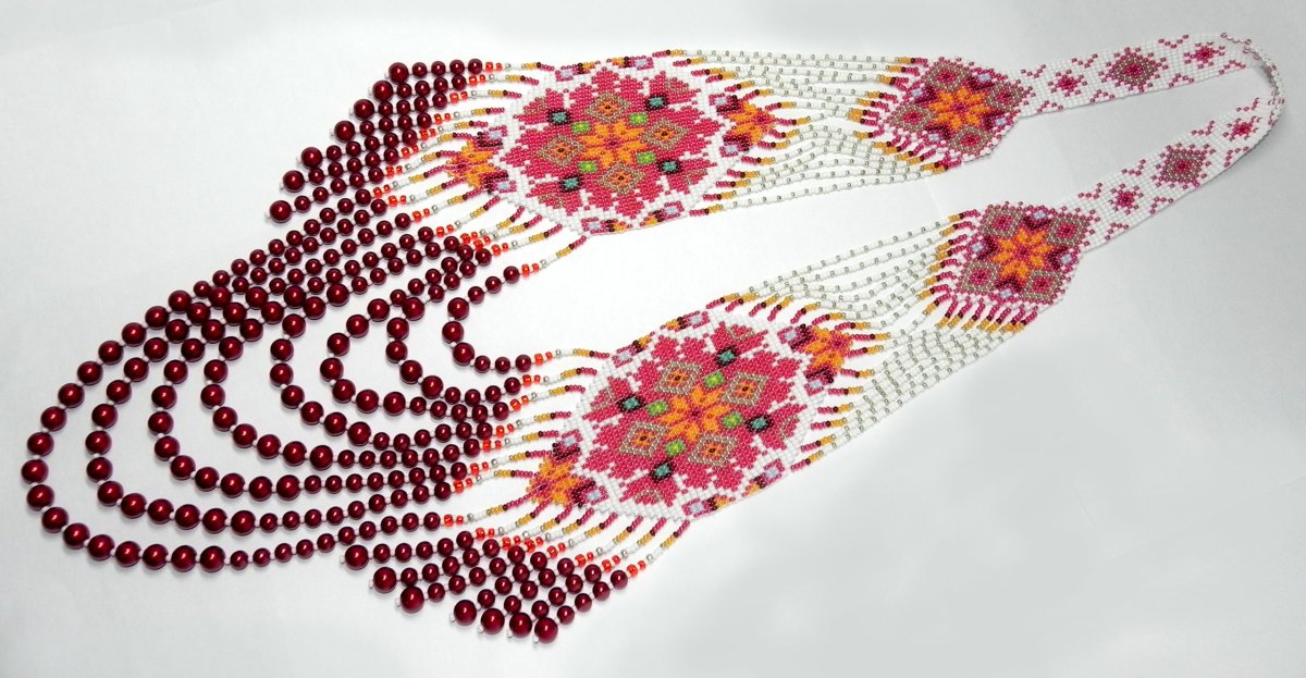 Бисероплетение колье-воротник схемы